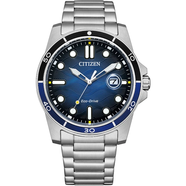 【CITIZEN 星辰】光動能潮流潛水錶風格手錶-41.5mm(AW1810-85L)