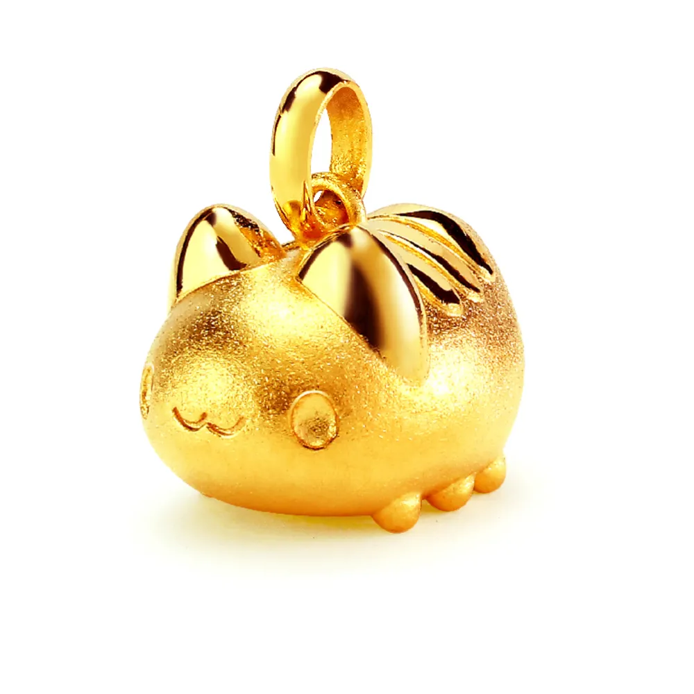 【2sweet 甜蜜約定】貓貓蟲咖波經典系列純金立體硬金墜飾 約0.49錢(甜蜜約定 貓貓蟲咖波 金飾)