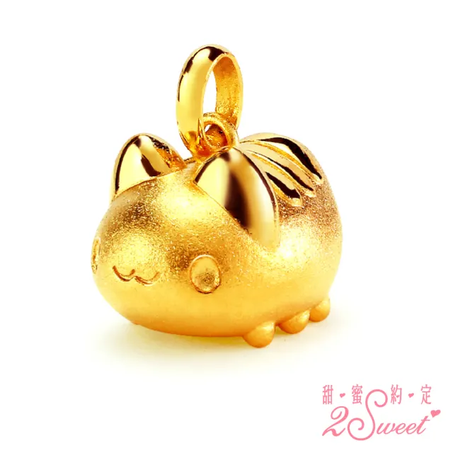 【2sweet 甜蜜約定】貓貓蟲咖波經典系列純金立體硬金墜飾 約0.43錢(甜蜜約定 貓貓蟲咖波 金飾)