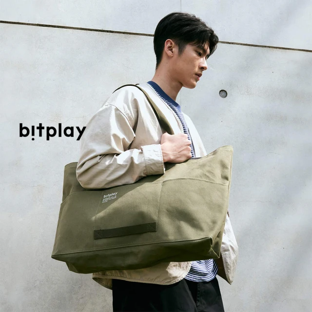 bitplay Weekender Canvas Tote 防潑水行旅托特包30L『帆布版』(大容量 旅行 雙層拉鍊 露營 帆布包)