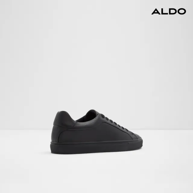 【ALDO】COBI-時尚真皮綁帶休閒鞋-男鞋(黑色)