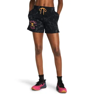 【UNDER ARMOUR】UA 女 Pjt Rock Undrgrnd Terry 短褲_1382712-001(黑色)