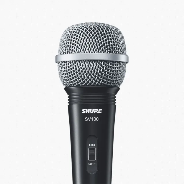 【SHURE】SV100-X 動圈式多功能有線麥克風(黑色)