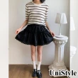 【UniStyle】蕾絲短裙 韓版A字裙 女 EAX3188F(經典黑)