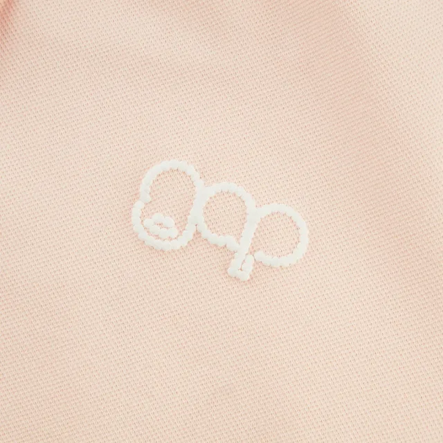 【GAP】女童裝 Logo短袖短裙家居套裝-粉白拼色(890408)