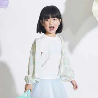 【GAP】女幼童裝 Logo防曬印花連帽外套-花朵印花(890413)