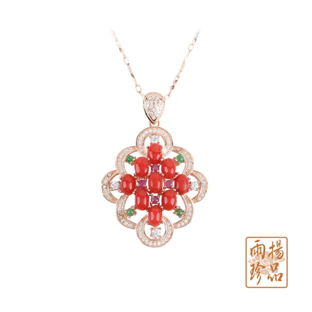 【雨揚】天然紅珊瑚吉祥項鍊