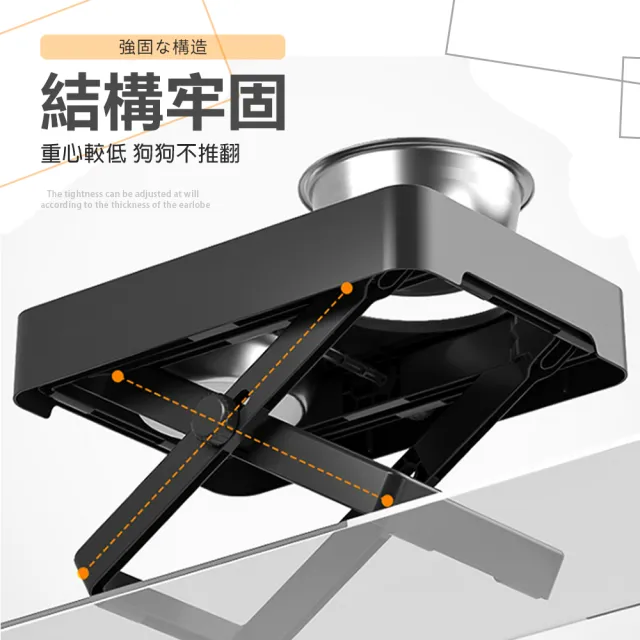 【LIKE PET】寵物升降雙碗餐桌(高架護頸/高級質感/寵物狗碗/寵物碗/餵食碗/飲水碗)