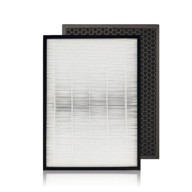 【RENZA】適用Panasonic 國際牌 F-PXT70W F-PXT70 PXT70 15坪空氣清淨機(HEPA濾網+活性碳濾網 濾芯)