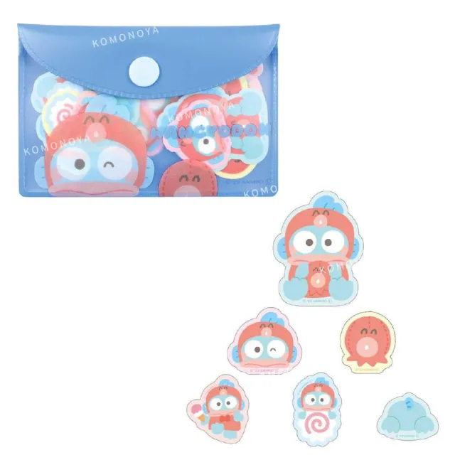 【小禮堂】Sanrio 三麗鷗 造型貼紙組附收納包 30枚入 - 好友頭套款 酷洛米 大耳狗 美樂蒂(平輸品)