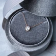 【Olivia Yao Jewellery】18K玫瑰金 30分藝術玫瑰切鑽片鑽石項鍊(Haute Collection)