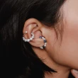 【Olivia Yao Jewellery】小花圈蘇打石彈性單耳夾(Ms.Y Collection)