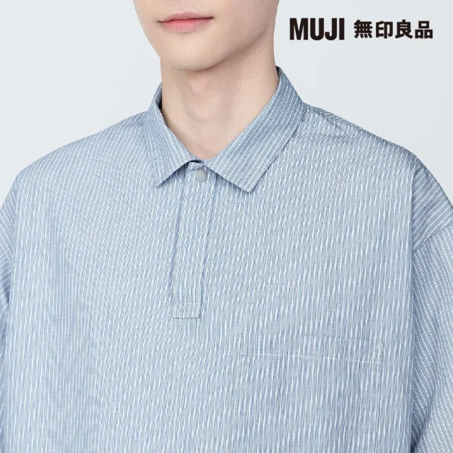 【MUJI 無印良品】男棉混涼感短袖布帛POLO衫(共6色)