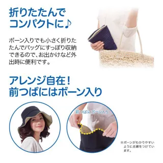 【台隆手創館】日本Needs Labo 雙面使用防曬帽 遮陽帽(藍色/黑色)