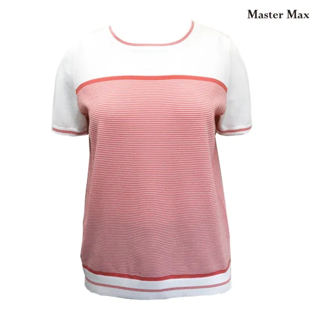 【Master Max】條紋粗細相間針織上衣(8218011)
