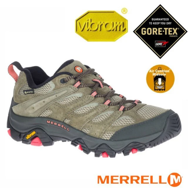 MERRELL 女 MOAB 3 GORE-TEX☆ 多功能防水透氣登山健行鞋.登山鞋(ML036322 橄欖綠)