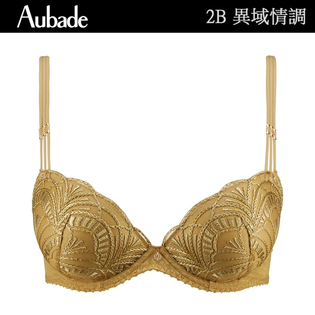AubadeAubade 異域情調蕾絲立體有襯內衣 性感內衣 法國進口 女內衣(2B-青銅金)