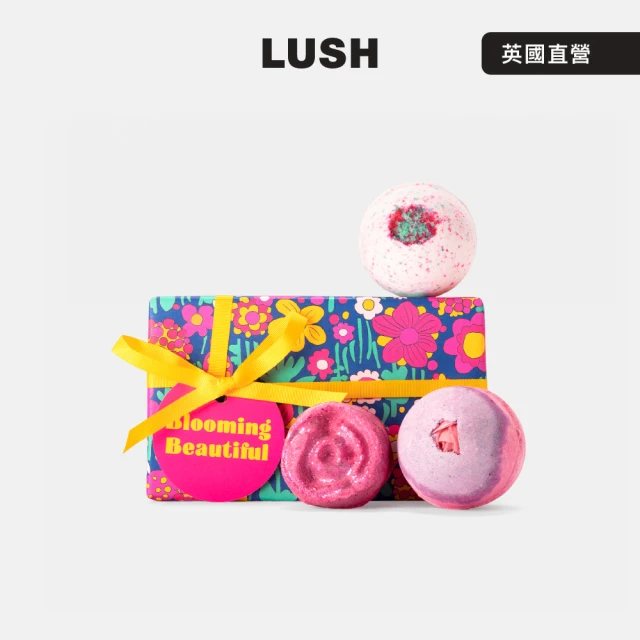 LUSH 嵐舒 迷人花香禮盒 泡澡球3入(花香 / 櫻花 /