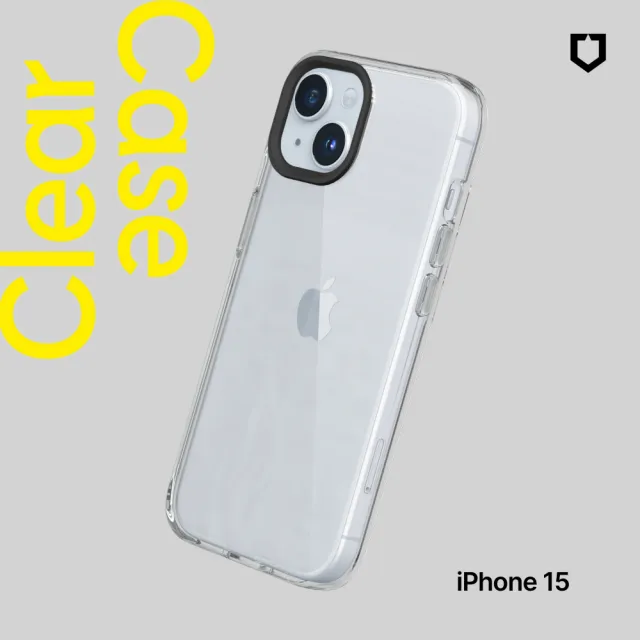【Apple】iPhone 15(128G/6.1吋)(犀牛盾透明防摔殼組)