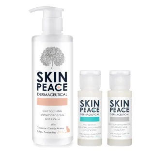 【SKIN PEACE 肌本和平】N0.20貓咪日常舒緩寵物醫美保養沐浴乳310ml+30mlx1(洗毛精/寵物洗毛精/貓洗毛精)