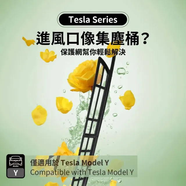 【peripower】Tesla系列-進風口保護網-Y PO-02(車麗屋)