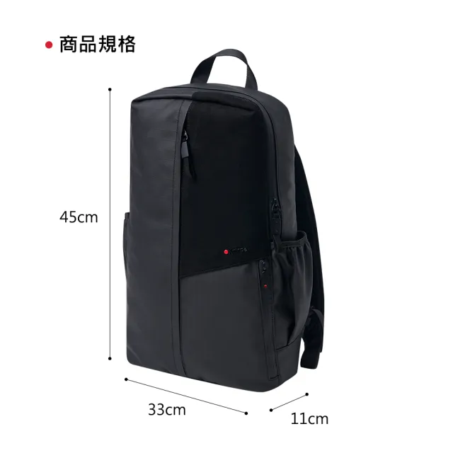 【Knirps 德國紅點傘】EDC Backpack後背包(黑)