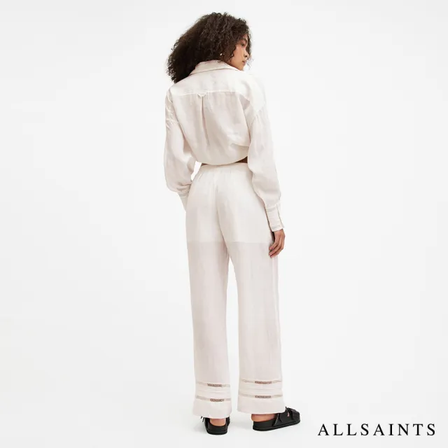 【ALLSAINTS】JADE 亞麻高腰寬褲- 白 W028TA(直筒版型)
