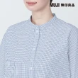 【MUJI 無印良品】女有機棉涼感平織布立領短袖洋裝(共3色)