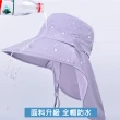 【KISSDIAMOND】防潑水大帽簷全方位防曬遮陽帽(可折疊/好收納/KDH-8112)