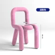 【ZAIKU 宅造印象】創意設計師 克萊因藍 網紅化妝椅 絨布款-3色(餐椅 椅子 化妝椅 預購15天)