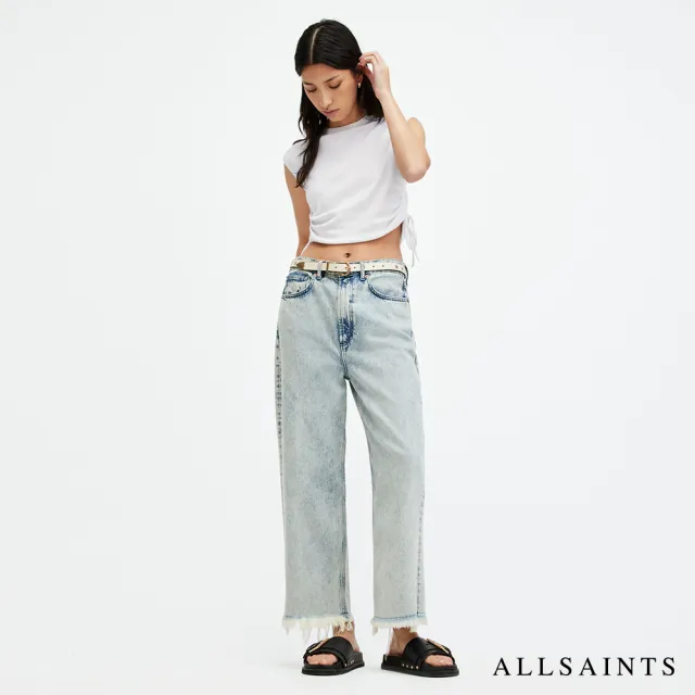 【ALLSAINTS】SONNY 純棉修身抽繩背心-白 W025JA(修身版型)