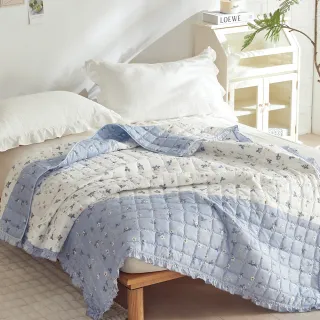 【Prawear 巴麗維亞】韓版小花坊涼感涼被多款任選(200×230cm 可水洗/涼被/隨身被- 棉被) 涼被/冷氣毯