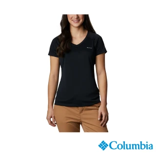 【Columbia 哥倫比亞】女款-Zero Rules™涼感快排短袖上衣-黑色(UAR69140BK/IS)