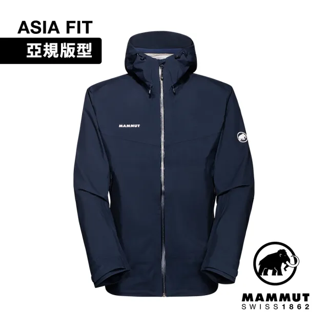 【Mammut 長毛象】Convey Tour HS Hooded Jacket AF GTX防風防水連帽外套 海洋藍 男款 #1010-28452