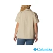 【Columbia 哥倫比亞 官方旗艦】女款-Silver Ridge Utility™超防曬UPF50快排短袖襯衫-卡其色(UAR09080KI/I