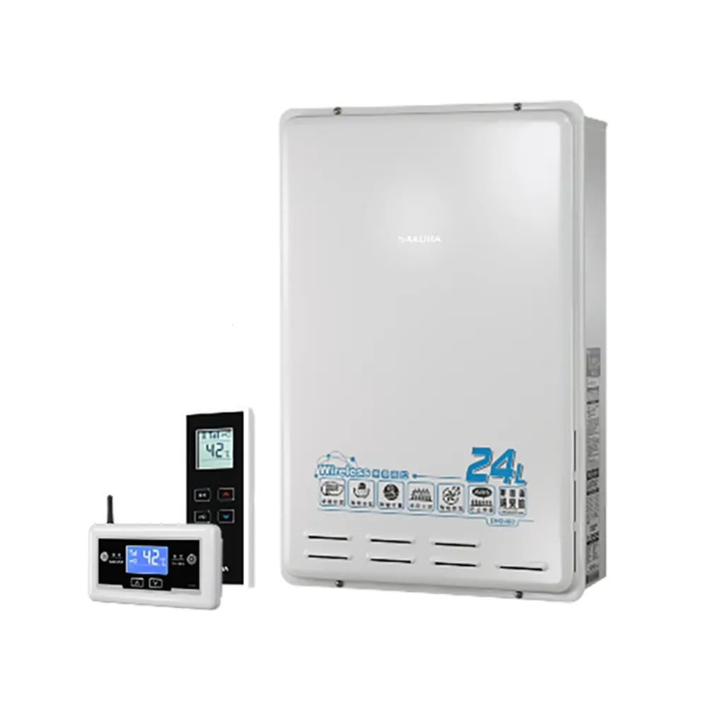 【SAKURA 櫻花】無線溫控智能恆溫熱水器24LDH-2460(原廠安裝)
