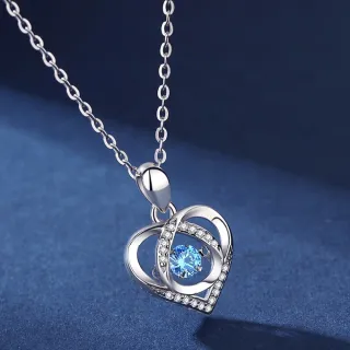 【KT DADA】莫桑鑽石 簍空造型項鍊 愛心項鍊 女生禮物 鏤空項鍊 純銀項鍊 鎖骨鏈