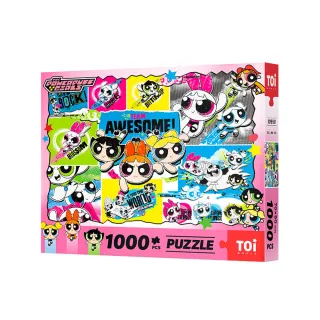 【TOi 圖益】拼圖1000片-飛天小女警系列-花花 泡泡 毛毛(DIY生日插畫桌遊禮物 母親節禮物)