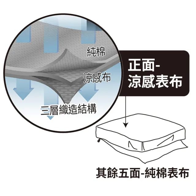 【3M】全面抗蹣涼感防蹣純棉被套床包三件組(單人)