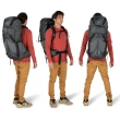 【Osprey】Exos 48 輕量登山背包 男 鎢鋼灰(健行背包 自助旅行 徒步旅行後背包)