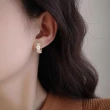 【Emi 艾迷】韓系清新小雛菊環繞 925銀針 耳環 耳扣
