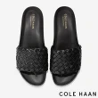 【Cole Haan】MOJAVE SLIDE SANDAL 皮革編織女涼鞋(經典黑-W25883)