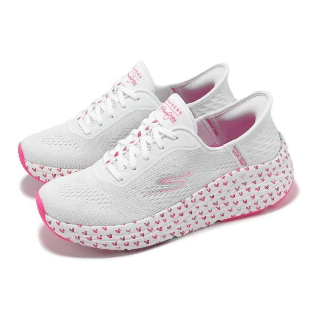 SKECHERSSKECHERS x James Goldc 休閒鞋 Max Cushioning Elite 2 女鞋 白 粉 聯名(129630-WPK)