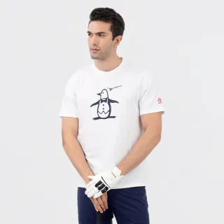 【Munsingwear】企鵝牌 男款白色企鵝印花純棉舒適百搭短袖T恤 MGTL2505