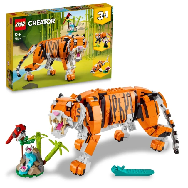 LEGO 樂高LEGO 樂高 創意百變系列3合1 31129 猛虎(錦鯉 小熊貓)S