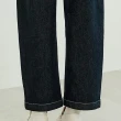 【OUWEY 歐薇】俐落顯瘦牛仔直筒褲(深藍色；S-L；3242188608)
