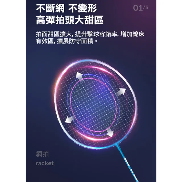 雙拍羽毛球套裝 羽球拍組(2支組 贈3顆球)