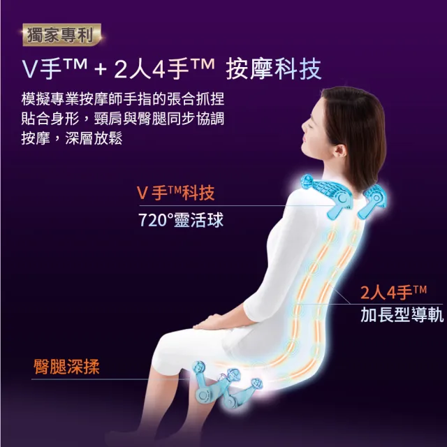 【OSIM】V手天王2按摩椅 OS-8212(全身按摩/AI按摩椅/按摩沙發/溫熱/氣壓按摩)