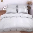 【LUST】素色簡約 淺灰 100%純棉、單人加大3.5尺精梳棉床包/歐式枕套《不含被套》(台灣製造)