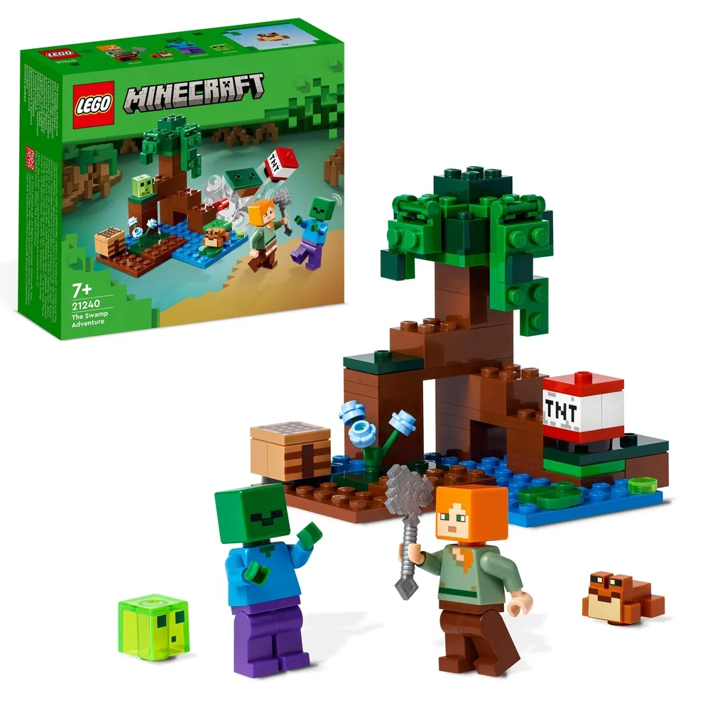 【LEGO 樂高】Minecraft 21240 The Swamp Adventure(當個創世神 沼澤冒險 麥塊 禮物)